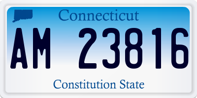 CT license plate AM23816