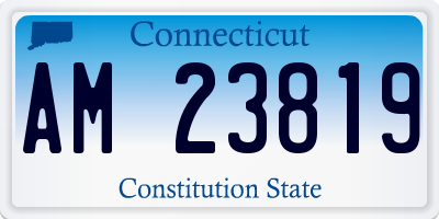 CT license plate AM23819