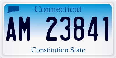 CT license plate AM23841
