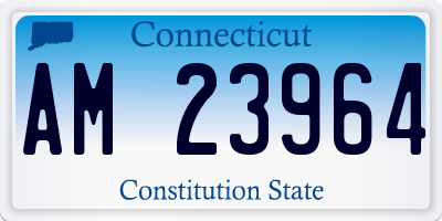 CT license plate AM23964