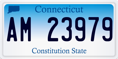 CT license plate AM23979