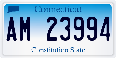 CT license plate AM23994