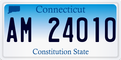 CT license plate AM24010
