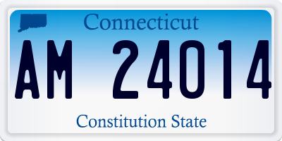 CT license plate AM24014