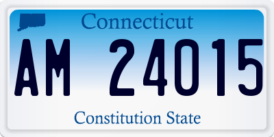 CT license plate AM24015
