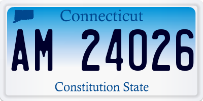 CT license plate AM24026