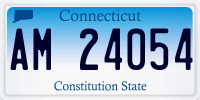 CT license plate AM24054