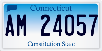 CT license plate AM24057