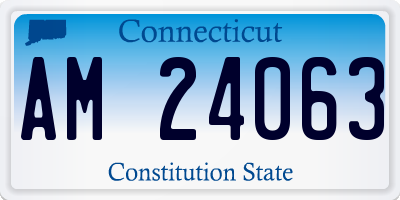 CT license plate AM24063
