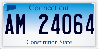 CT license plate AM24064