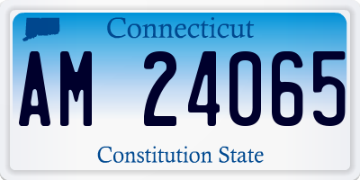 CT license plate AM24065