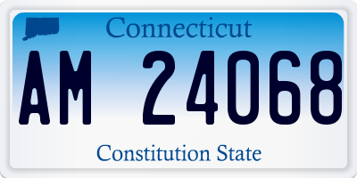 CT license plate AM24068