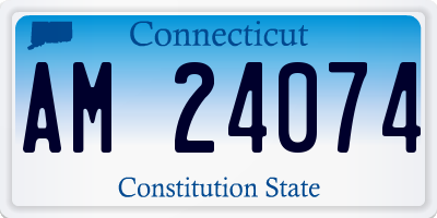 CT license plate AM24074