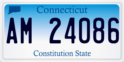 CT license plate AM24086