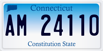 CT license plate AM24110