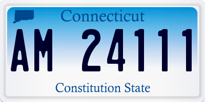 CT license plate AM24111