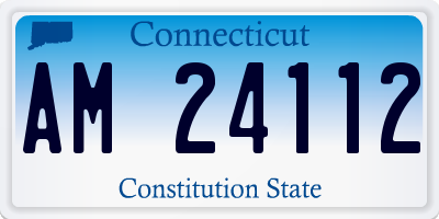 CT license plate AM24112