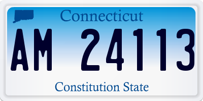 CT license plate AM24113