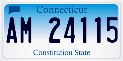 CT license plate AM24115