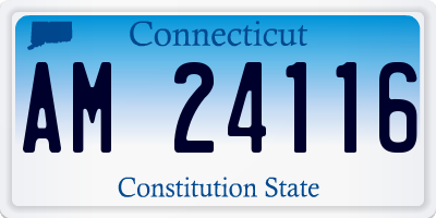 CT license plate AM24116