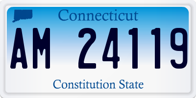 CT license plate AM24119