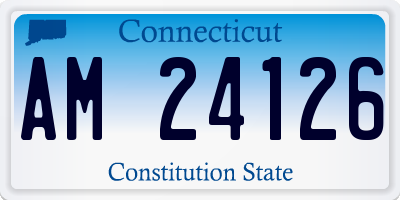 CT license plate AM24126