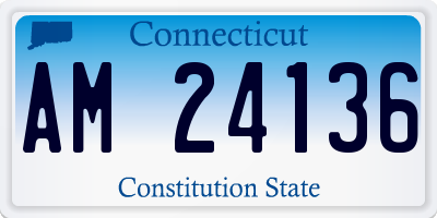 CT license plate AM24136