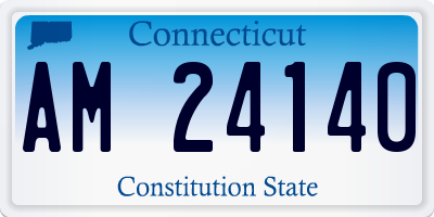 CT license plate AM24140