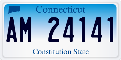 CT license plate AM24141