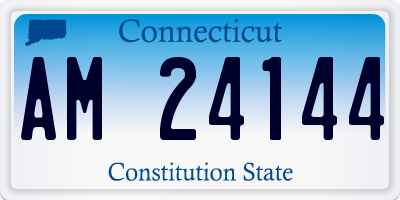 CT license plate AM24144