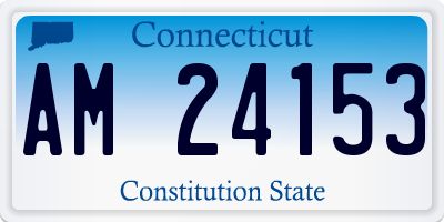 CT license plate AM24153