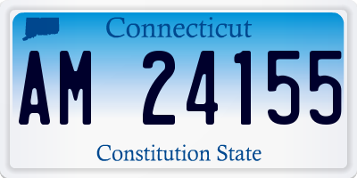 CT license plate AM24155