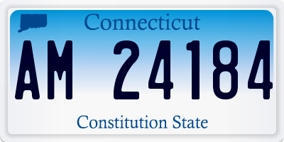 CT license plate AM24184