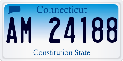 CT license plate AM24188