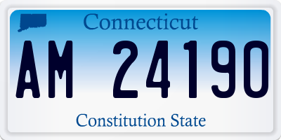 CT license plate AM24190