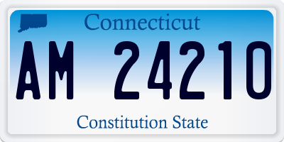 CT license plate AM24210