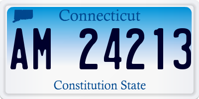 CT license plate AM24213