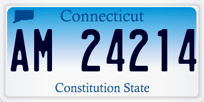 CT license plate AM24214