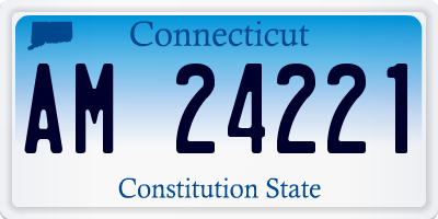CT license plate AM24221