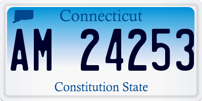 CT license plate AM24253