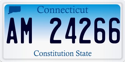 CT license plate AM24266