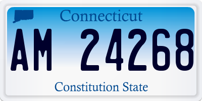CT license plate AM24268