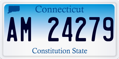 CT license plate AM24279