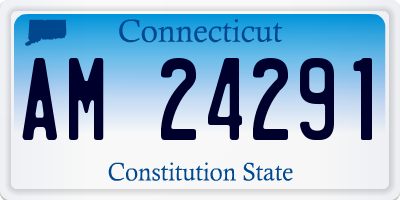 CT license plate AM24291