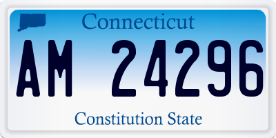 CT license plate AM24296