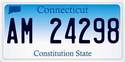 CT license plate AM24298