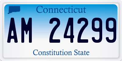 CT license plate AM24299