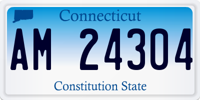 CT license plate AM24304