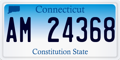CT license plate AM24368