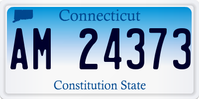 CT license plate AM24373